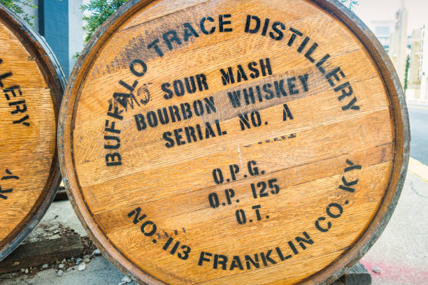 Buffalo Trace barrel marked Sour Mash Bourbon Whiskey