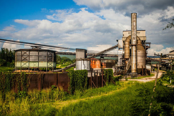 Caribbean rum distillery