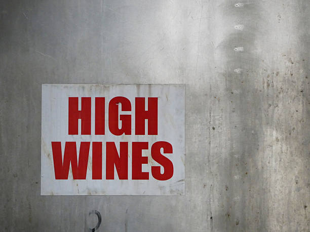 High wines retort label