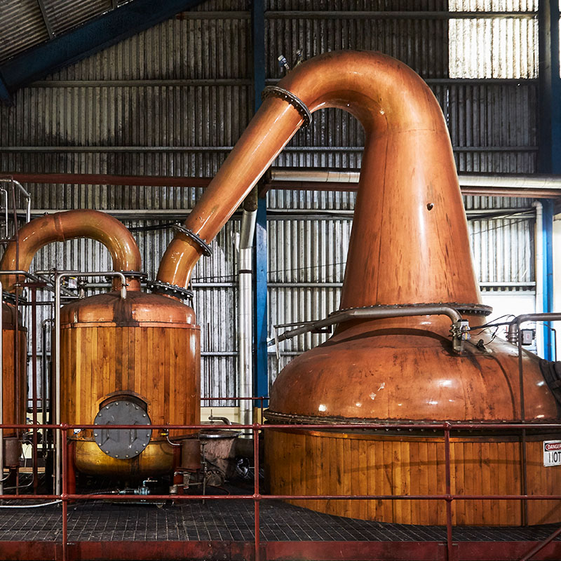 Copper pot still at Worthy Park Estate